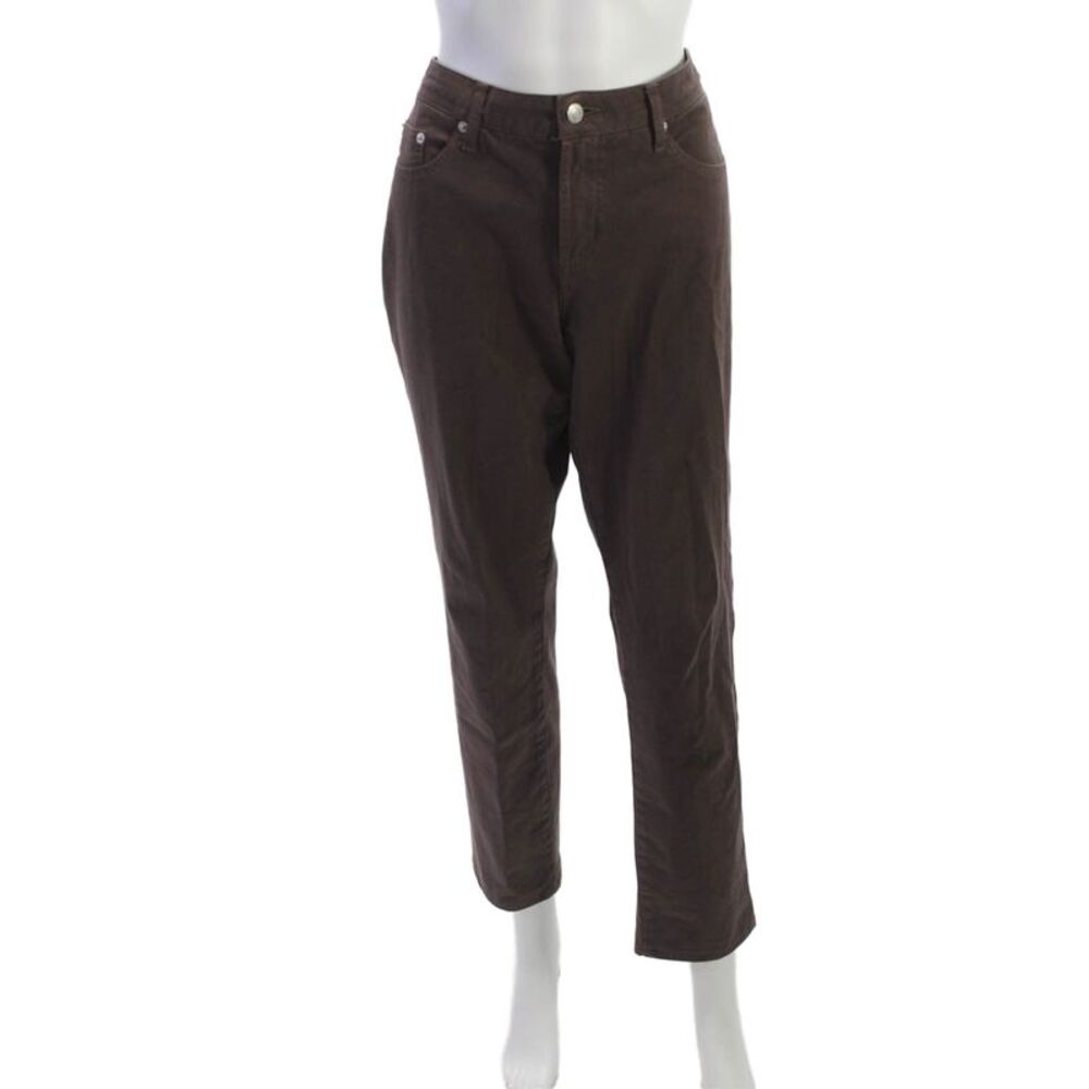 Fabrizio Gianni Jeans Womens Brown Ankle Cropped Jeans Size 8
